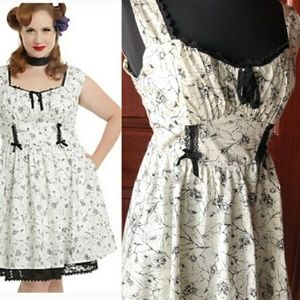 Hot Topic Widow Rose Dress